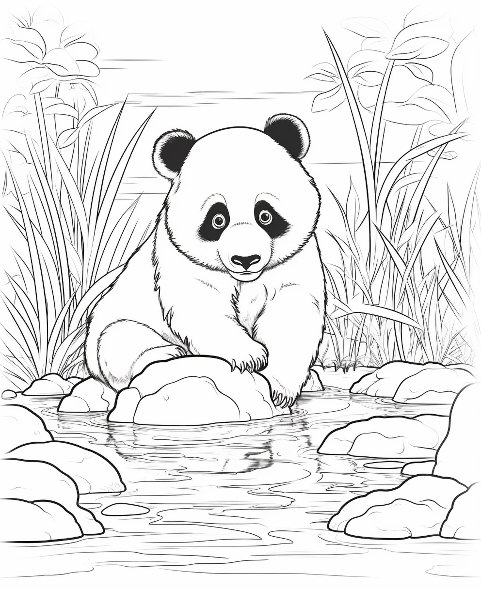 Página 2  Desenhos Urso Panda Colorir Imagens – Download Grátis no Freepik