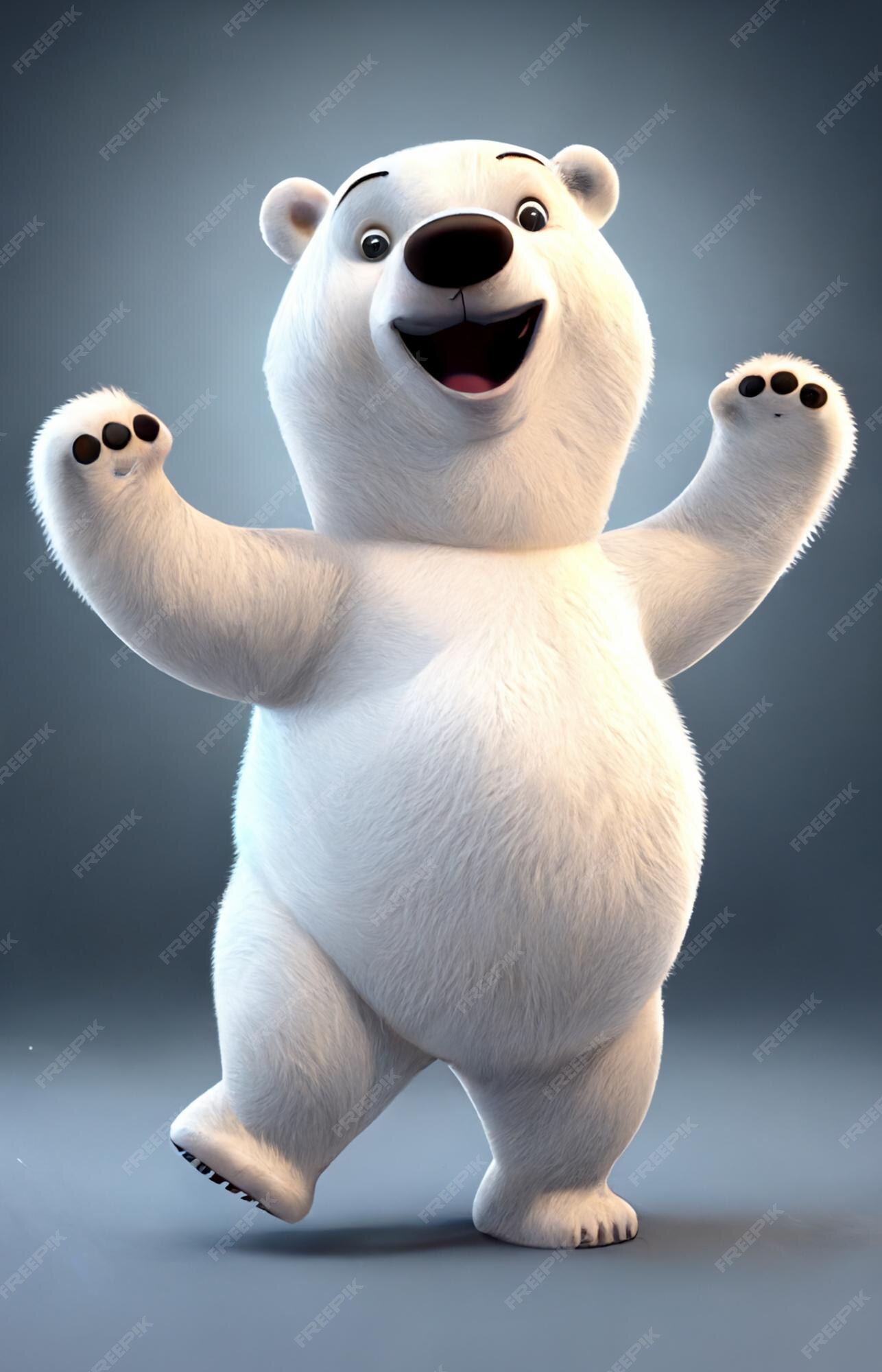 Um urso polar está em uma cena do filme urso polar.