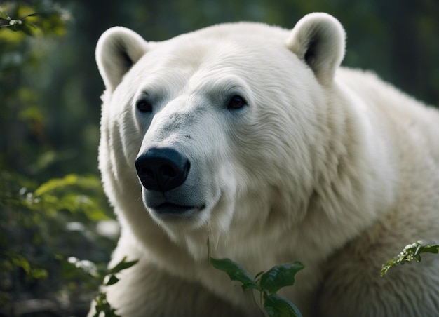 Um urso polar na selva