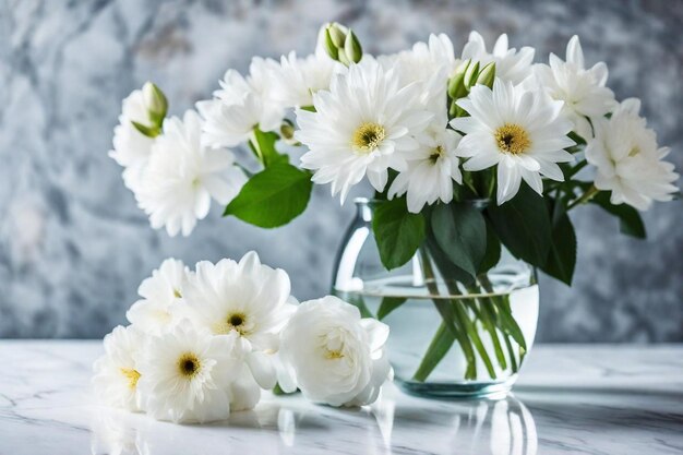 um vaso de flores com as palavras brancas na parte de baixo