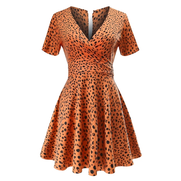Um vestido com estampa de leopardo
