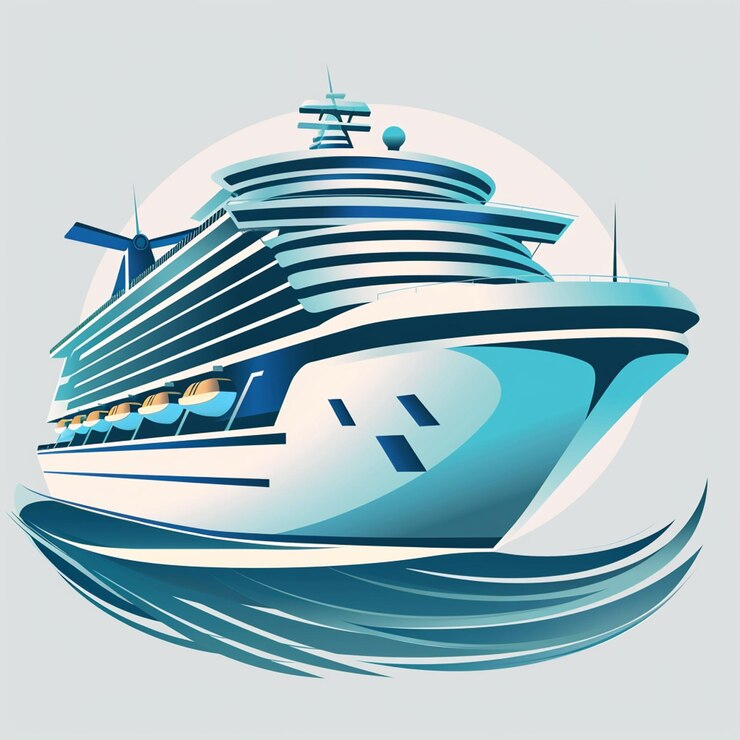 Foto um vetor de logotipo de navio