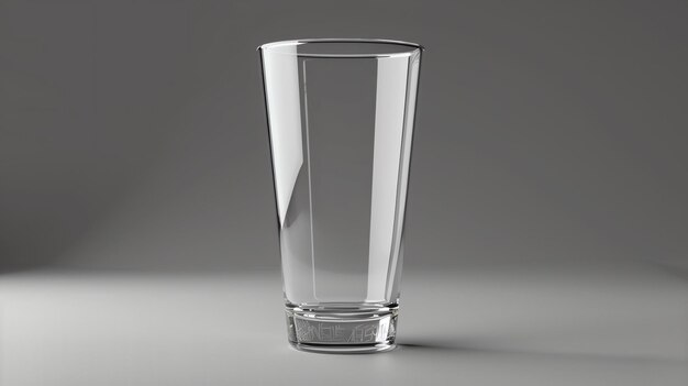Um vidro simples e elegante em um fundo neutro sólido Perfeito para mostrar o seu produto ou marca