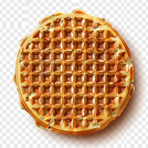 Foto um waffle com um waffle nele.