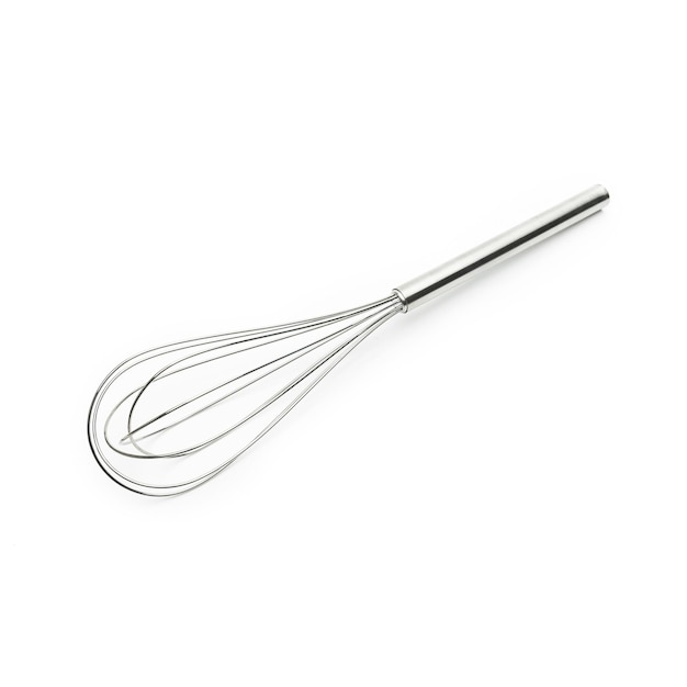 Um wisk isolado no fundo branco. Tirado em estúdio com uma marca 5D III.