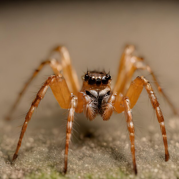 Foto uma aranha que está num pedaço de papel