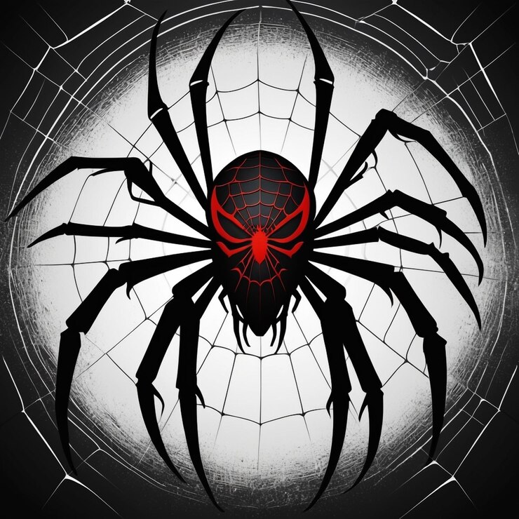 Foto uma aranha que tem uma aranha nela