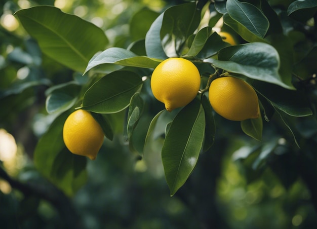 Foto uma árvore de limão na selva