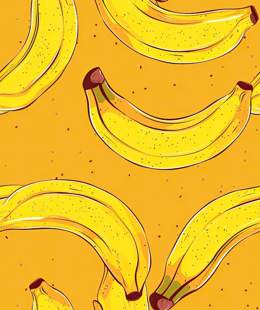 Foto uma banana com um monte de bananas