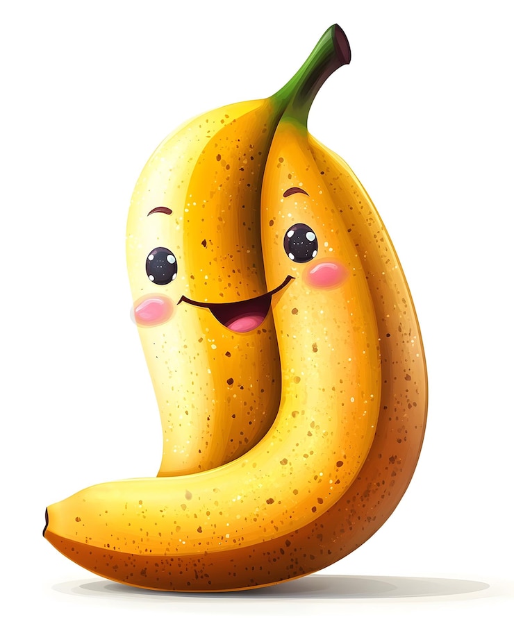 Foto uma banana com uma face desenhada que tem uma cara desenhada