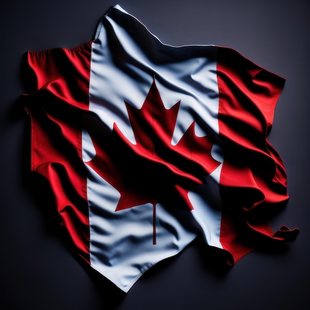 Uma bandeira com a palavra canadá