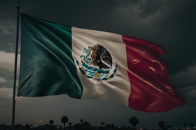 Uma bandeira com a palavra méxico nela