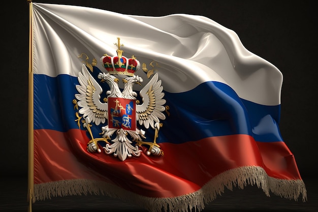 Fundo Look Retrô Bandeira Da Rússia Antiga Federação Russa