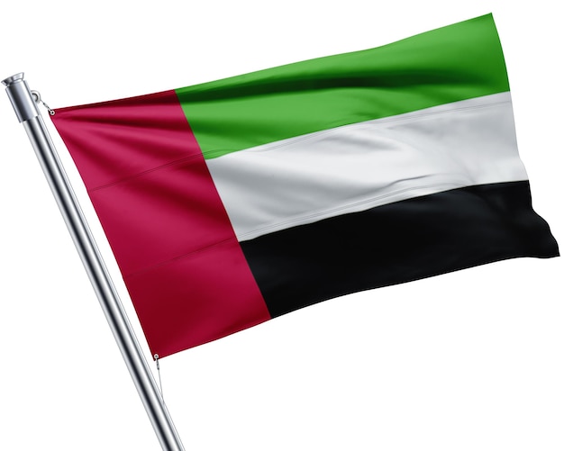 Foto uma bandeira dos emirados árabes unidos