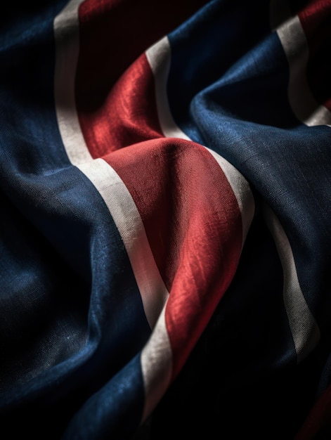 Uma bandeira feita pela empresa norueguesa
