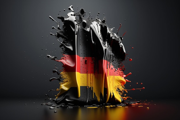 Uma bandeira que diz alemanha nela