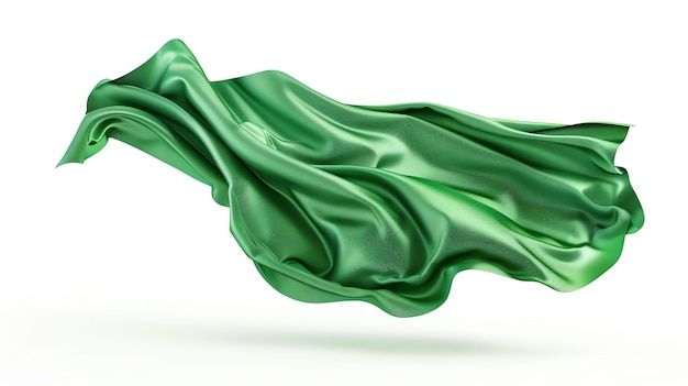uma bandeira verde com fundo branco com fundo branco