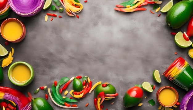 uma bandeja de vegetais coloridos, incluindo pimentas, pimentas e pimentas