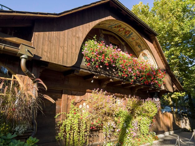 Uma bela casa de madeira na alemanha