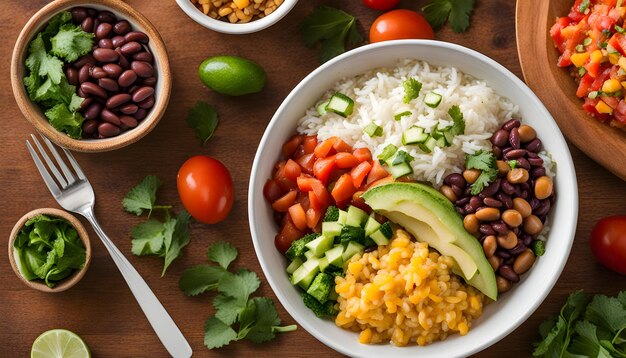 Foto uma bela foto de comida é uma obrigação para o trabalho diário ai gerado melhor comida maravilhosa foto de comida