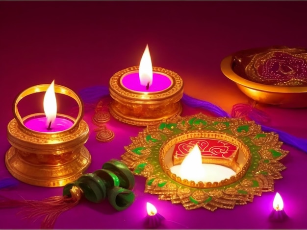 Uma bela imagem de Diwali