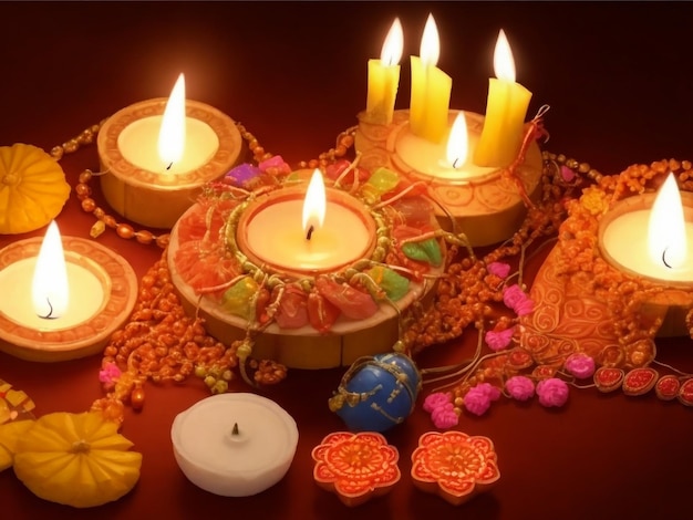 Uma bela imagem de Diwali