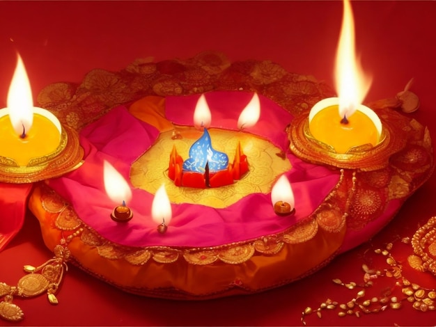 Uma bela imagem de Diwali