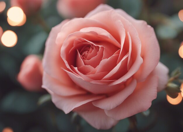 Foto uma bela resolução rosa close-up tiro 4k fundo de foto realista