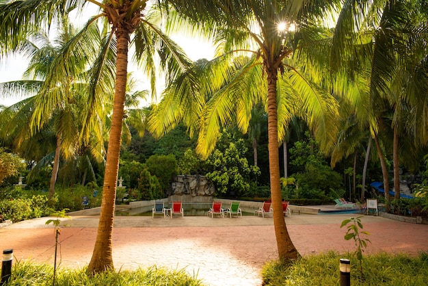 Uma bela vista da praia de Pantai Cenang em Langkawi Malásia