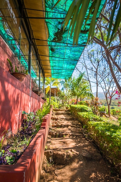 Foto uma bela vista da vinícola em inle lake myanmar