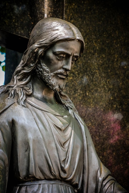 Foto uma bela vista das estátuas do cristianismo localizadas em são paulo brasil