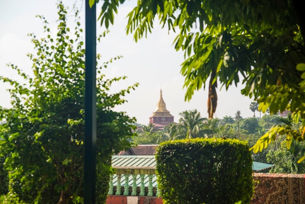 Uma bela vista de Yangon em Mianmar