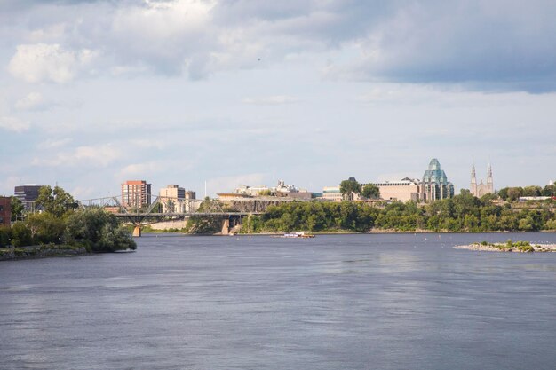 Uma bela vista do centro de Ottawa, no Canadá