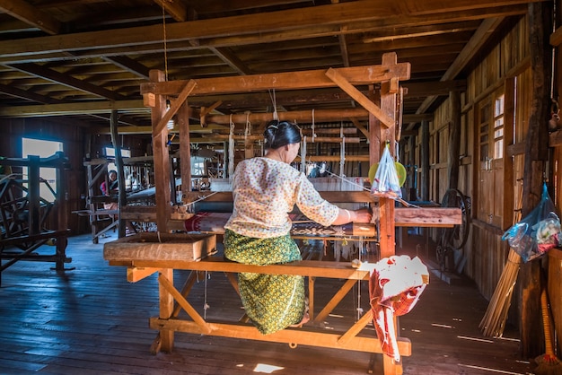 Uma bela vista do Lago Inle Myanmar