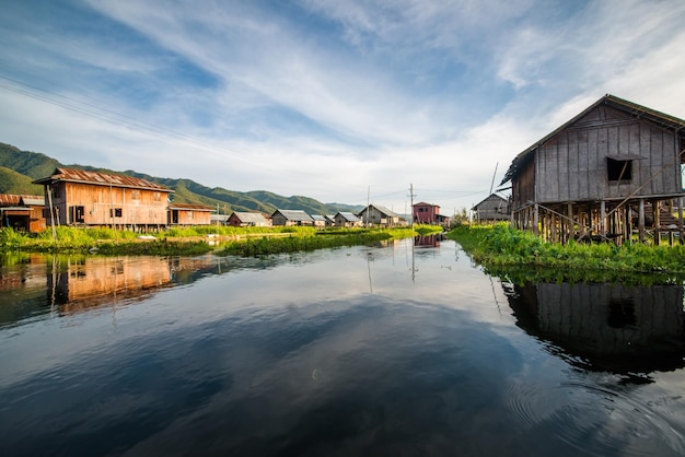 Uma bela vista do Lago Inle Myanmar