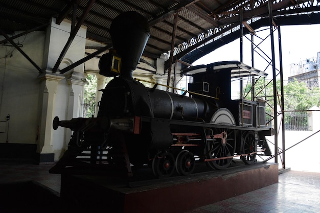 Uma bela vista do Museu da Estação Ferroviária localizado em Assunção Paraguai