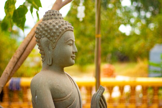 Uma bela vista do templo budista localizado em Siem Reap Camboja