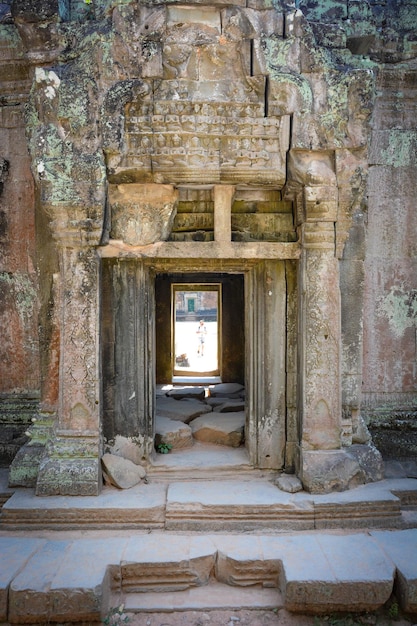 Uma bela vista do Templo de Angkor Wat localizado em Siem Reap Camboja