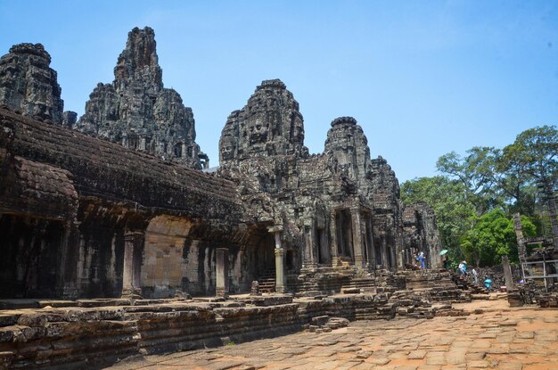 Uma bela vista do Templo de Angkor Wat localizado em Siem Reap Camboja