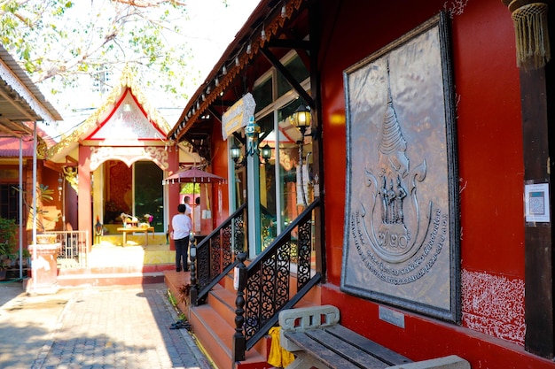 Uma bela vista do templo de prata localizado em Chiang Mai Tailândia