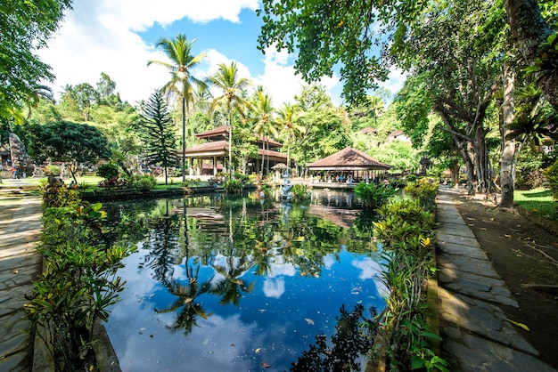 Uma bela vista do templo Gunung Kawi Sebatu localizado em Bali Indonésia