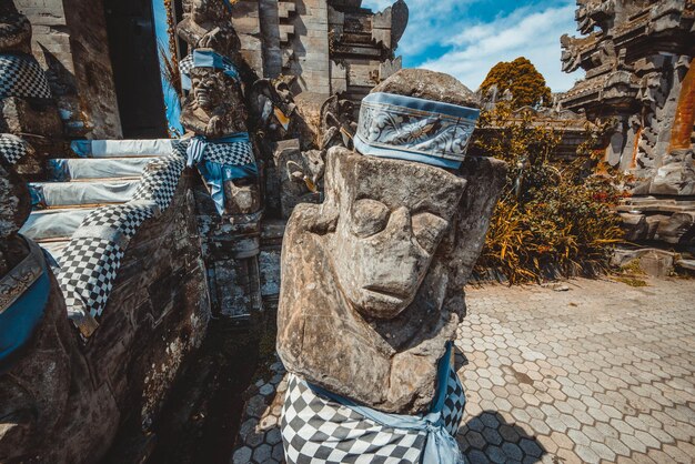 Uma bela vista do templo Ulun Danu Beratan localizado em Bali Indonésia