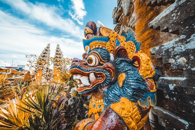 Uma bela vista do templo Ulun Danu Beratan localizado em Bali Indonésia