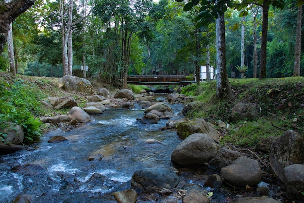 Uma bela vista panorâmica da cidade de Chiang Rai na Tailândia