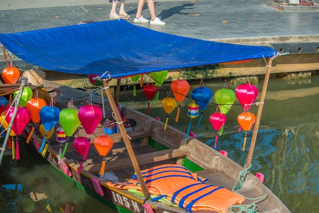 Uma bela vista panorâmica da cidade de Hoi An Vietnam