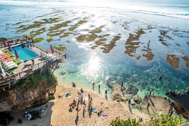 Uma bela vista panorâmica de bali indonésia