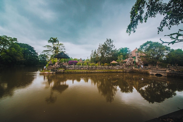 Uma bela vista panorâmica de bali indonésia