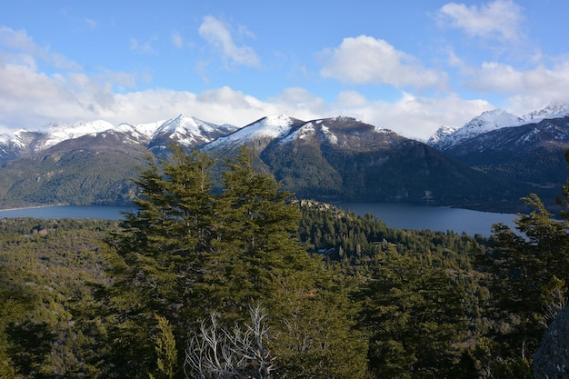 Uma bela vista panorâmica de Barilhoche Argentina