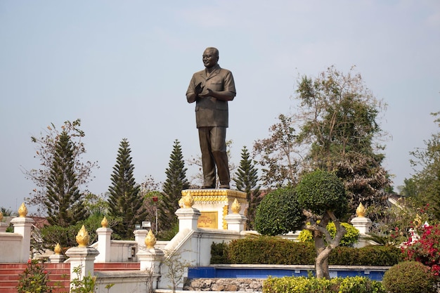 Uma bela vista panorâmica de luang prabang no laos