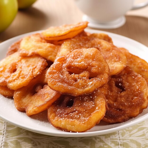 Foto uma boa porção de comida frita, um lanche brasileiro.